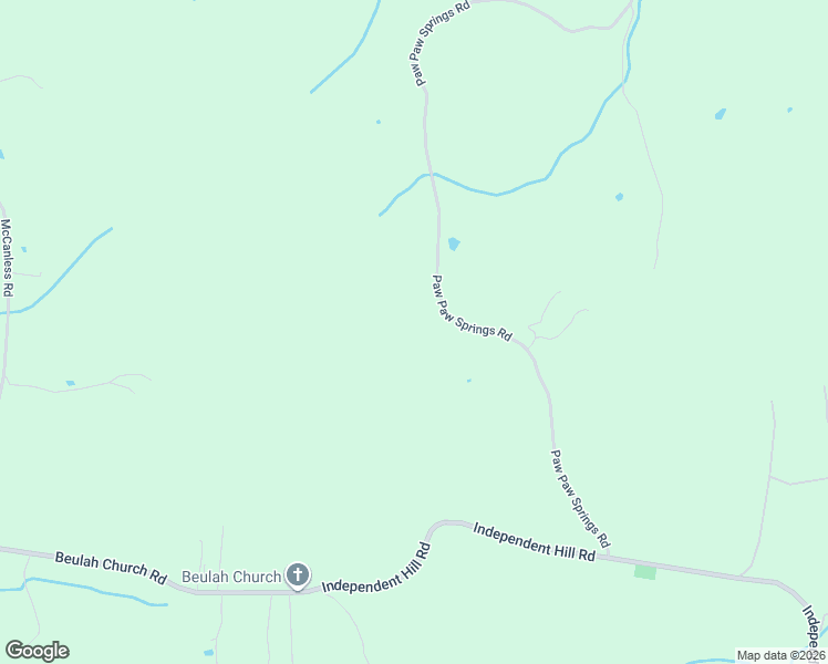 map of restaurants, bars, coffee shops, grocery stores, and more near 10398 Paw Paw Springs Road in Arrington