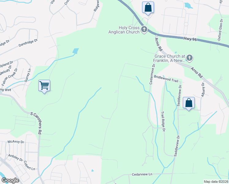 map of restaurants, bars, coffee shops, grocery stores, and more near 4241 Warren Road in Franklin