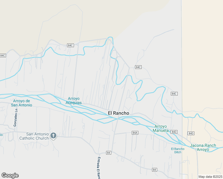 map of restaurants, bars, coffee shops, grocery stores, and more near 26 Perez Lane in Santa Fe
