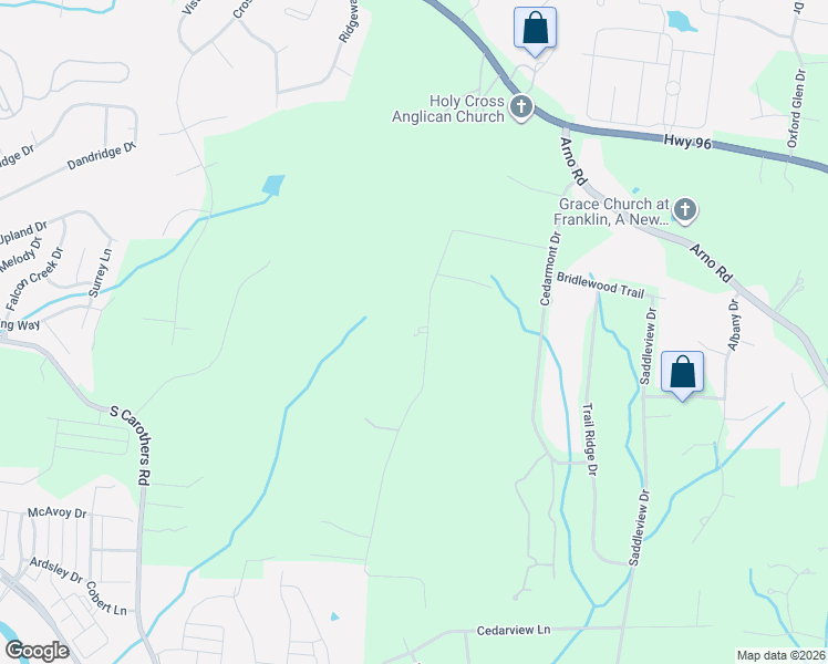 map of restaurants, bars, coffee shops, grocery stores, and more near 4241 Warren Road in Franklin