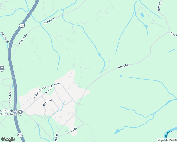 map of restaurants, bars, coffee shops, grocery stores, and more near 1927 O'Neil Road in Newport