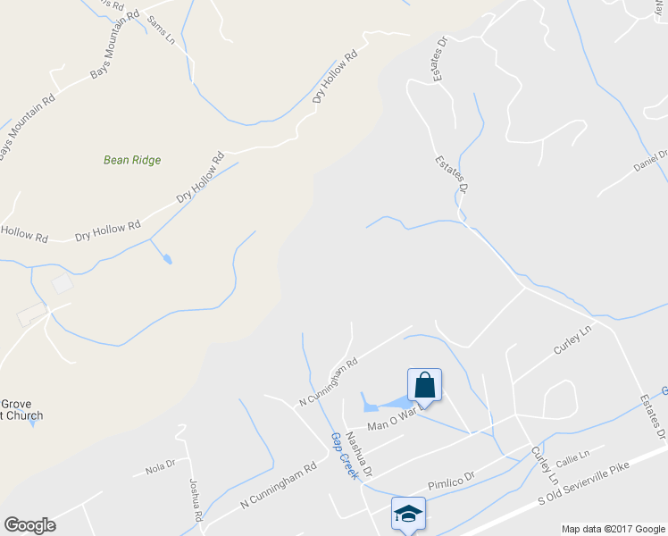 map of restaurants, bars, coffee shops, grocery stores, and more near 670 North Cunningham Road in Seymour