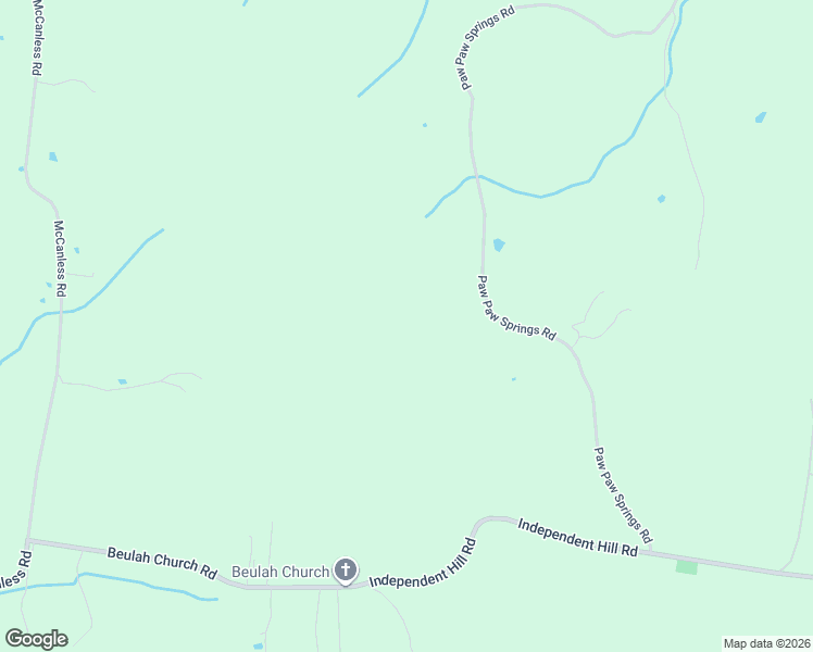 map of restaurants, bars, coffee shops, grocery stores, and more near 10398 Paw Paw Springs Road in Arrington