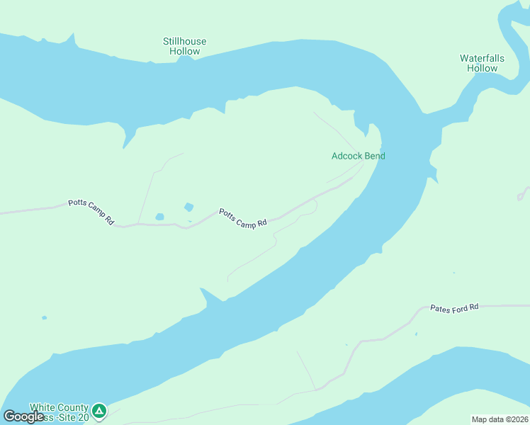 map of restaurants, bars, coffee shops, grocery stores, and more near 1582 Potts Camp Road in Smithville