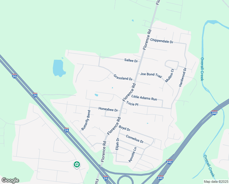 map of restaurants, bars, coffee shops, grocery stores, and more near 5124 Cedar Retreat Drive in Murfreesboro