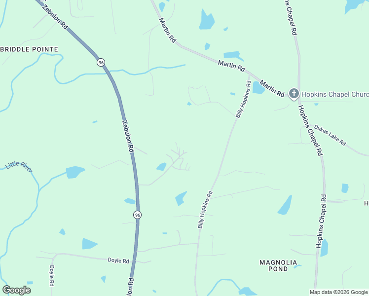 map of restaurants, bars, coffee shops, grocery stores, and more near 7429 Poodle Lane in Zebulon