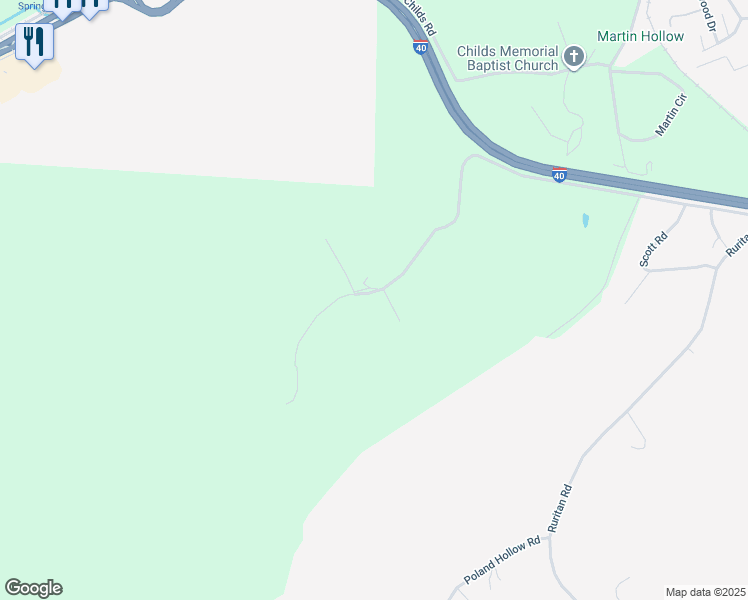 map of restaurants, bars, coffee shops, grocery stores, and more near 489 Ashe Cabin Hollow Rd in Harriman