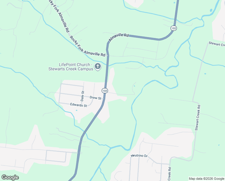 map of restaurants, bars, coffee shops, grocery stores, and more near 425 W North Creek Rd in Smyrna