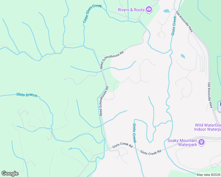 map of restaurants, bars, coffee shops, grocery stores, and more near 301-367 Reed Schoolhouse Road in Sevierville
