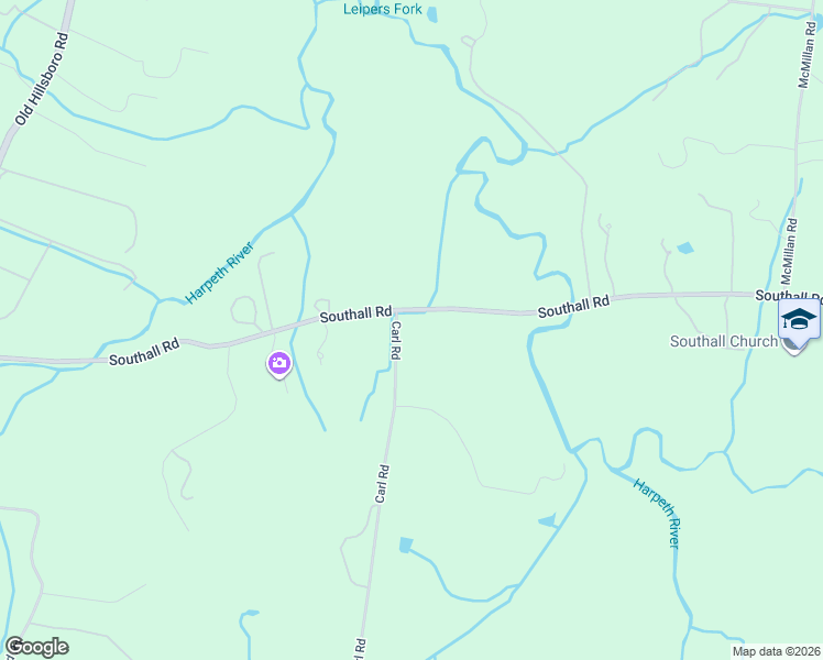 map of restaurants, bars, coffee shops, grocery stores, and more near 3114 Carl Road in Franklin