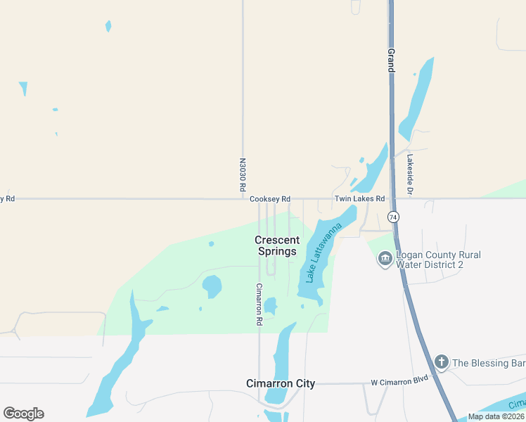 map of restaurants, bars, coffee shops, grocery stores, and more near 2151 Choctaw Road in Crescent