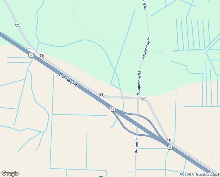 map of restaurants, bars, coffee shops, grocery stores, and more near 11932 North Carolina 94 in Creswell