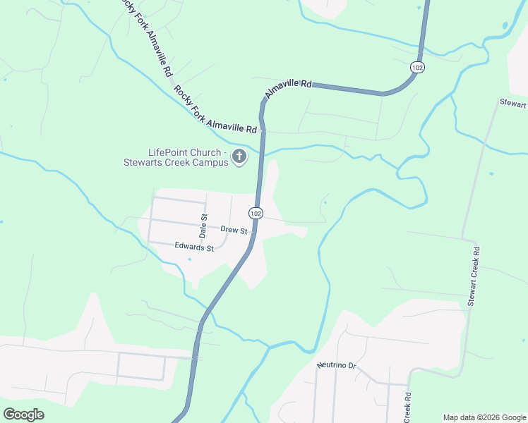 map of restaurants, bars, coffee shops, grocery stores, and more near 425 West North Creek Road in Smyrna