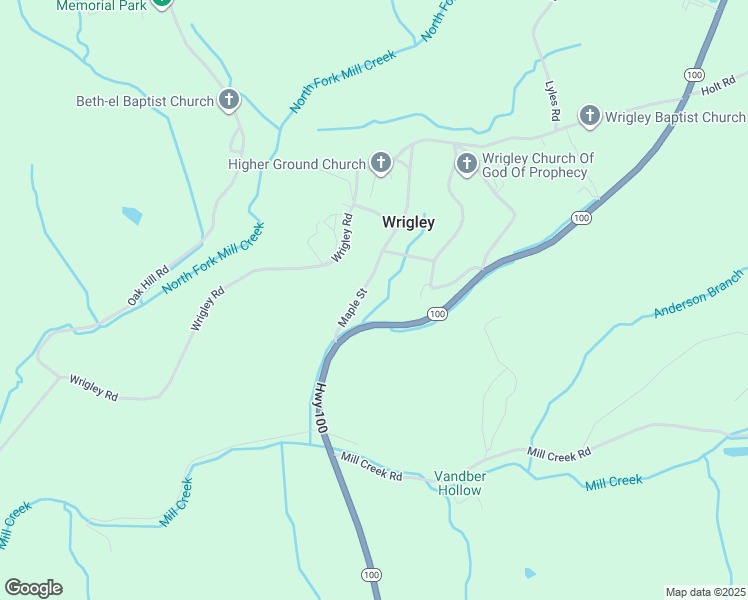 map of restaurants, bars, coffee shops, grocery stores, and more near 4227 Tennessee 100 in Lyles