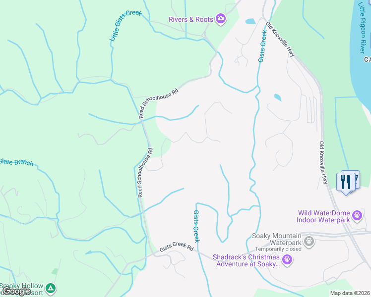 map of restaurants, bars, coffee shops, grocery stores, and more near in Sevierville