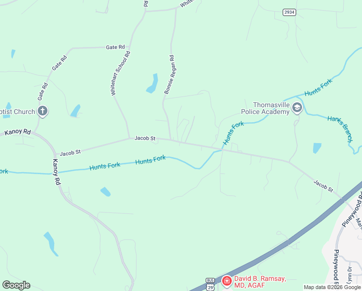 map of restaurants, bars, coffee shops, grocery stores, and more near 740 Jacob Street in Thomasville