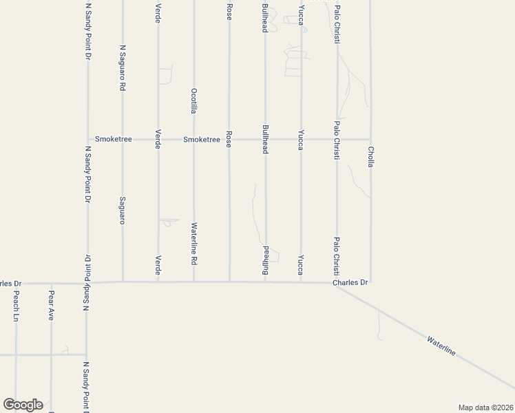 map of restaurants, bars, coffee shops, grocery stores, and more near 26616 Bullhead in Meadview