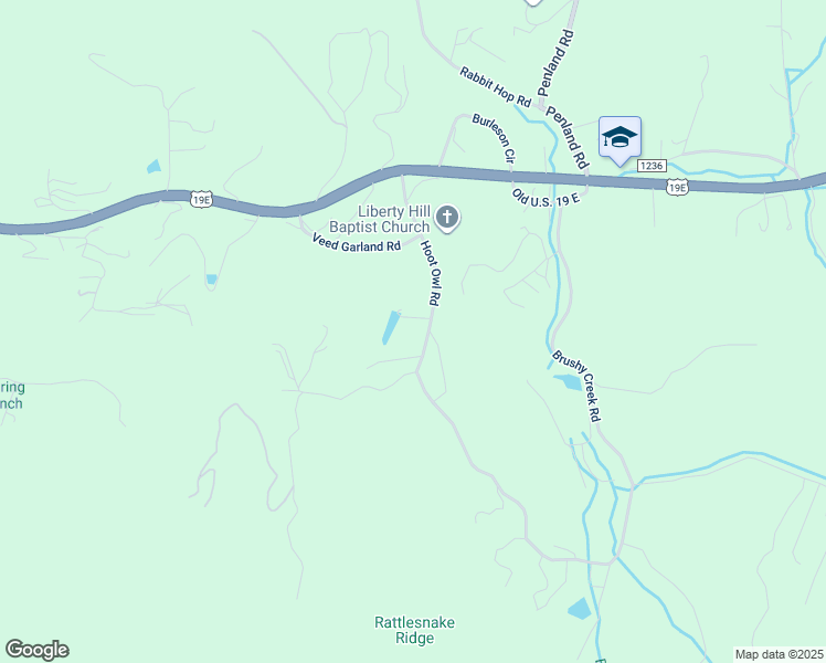 map of restaurants, bars, coffee shops, grocery stores, and more near 426 Hoot Owl Road in Spruce Pine