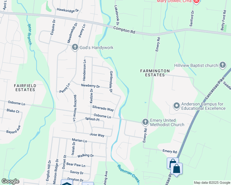map of restaurants, bars, coffee shops, grocery stores, and more near 2011 Gardendale Drive in Murfreesboro