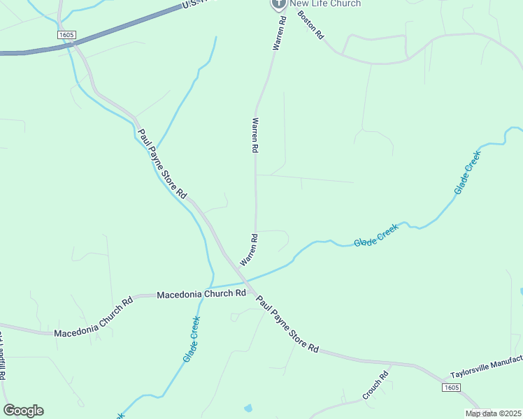 map of restaurants, bars, coffee shops, grocery stores, and more near 815 Warren Road in Taylorsville