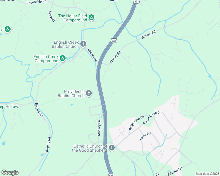 map of restaurants, bars, coffee shops, grocery stores, and more near 2242 Cosby Highway in Newport
