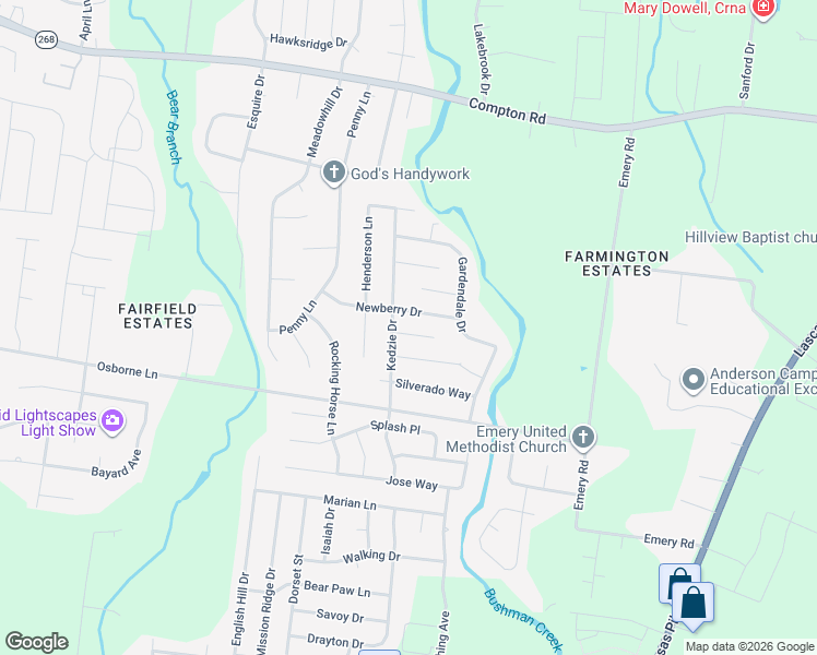 map of restaurants, bars, coffee shops, grocery stores, and more near 2902 Kedzie Drive in Murfreesboro