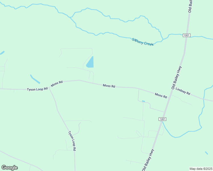 map of restaurants, bars, coffee shops, grocery stores, and more near Moss Road in Nash County