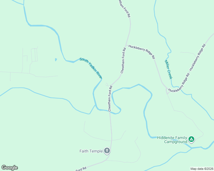 map of restaurants, bars, coffee shops, grocery stores, and more near 1593 Cheatham Ford Road in Hiddenite