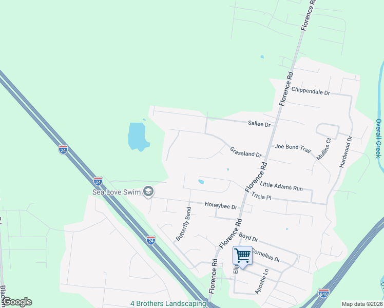 map of restaurants, bars, coffee shops, grocery stores, and more near 5348 Keystone Court in Murfreesboro