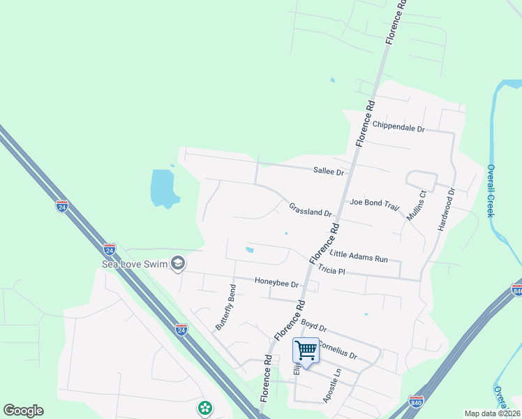 map of restaurants, bars, coffee shops, grocery stores, and more near 5316 Keystone Court in Murfreesboro