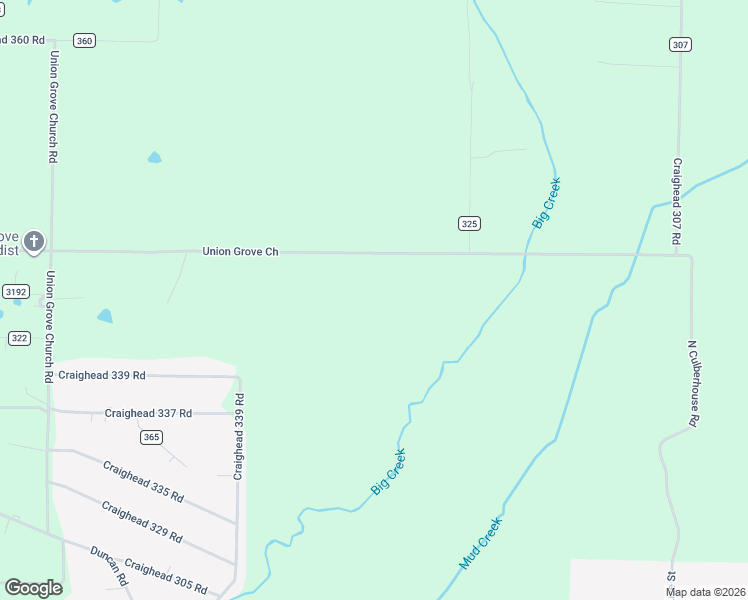map of restaurants, bars, coffee shops, grocery stores, and more near 1483 County Road 304 in Jonesboro
