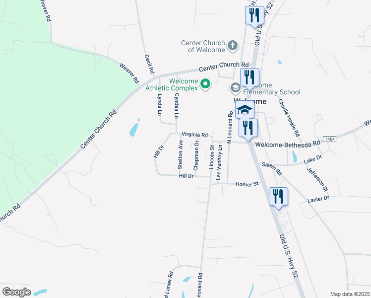 map of restaurants, bars, coffee shops, grocery stores, and more near 228 Shelton Avenue in Lexington