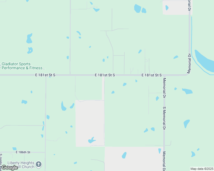 map of restaurants, bars, coffee shops, grocery stores, and more near 7320 East 181st Street South in Bixby