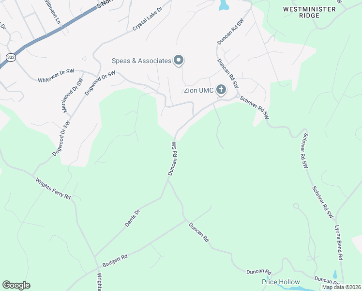 map of restaurants, bars, coffee shops, grocery stores, and more near 1920 Duncan Road in Knoxville