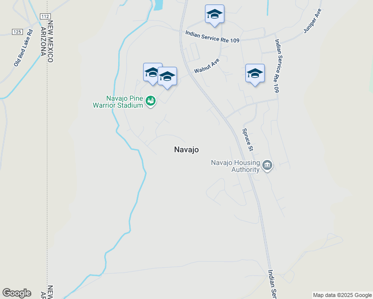 map of restaurants, bars, coffee shops, grocery stores, and more near in Navajo