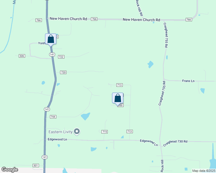 map of restaurants, bars, coffee shops, grocery stores, and more near 180 County Road 710 in Jonesboro
