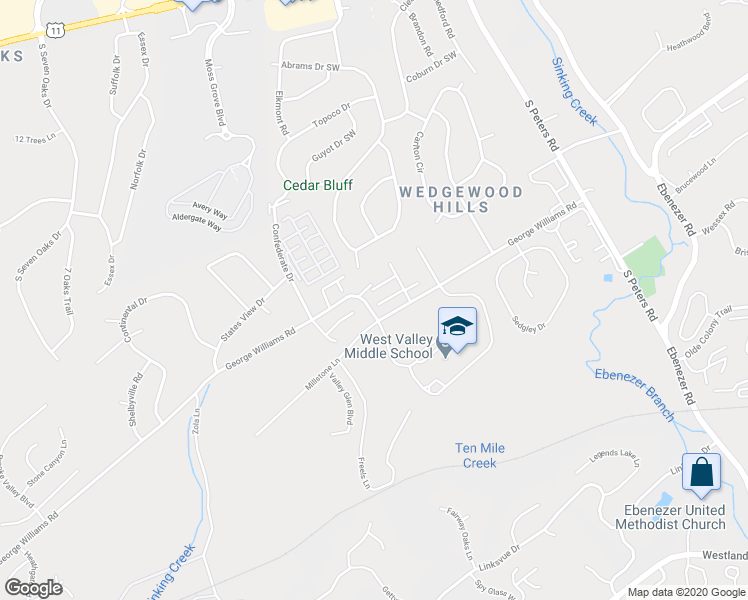 map of restaurants, bars, coffee shops, grocery stores, and more near 465 Bramblewood Lane in Knoxville