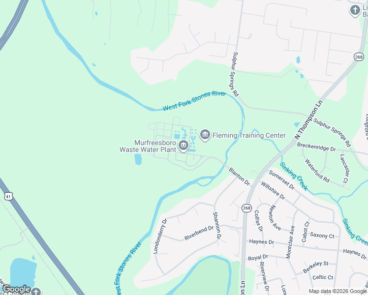map of restaurants, bars, coffee shops, grocery stores, and more near 2032 Blanton Drive in Murfreesboro