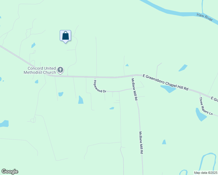 map of restaurants, bars, coffee shops, grocery stores, and more near 4628 Hopewood Drive in Graham