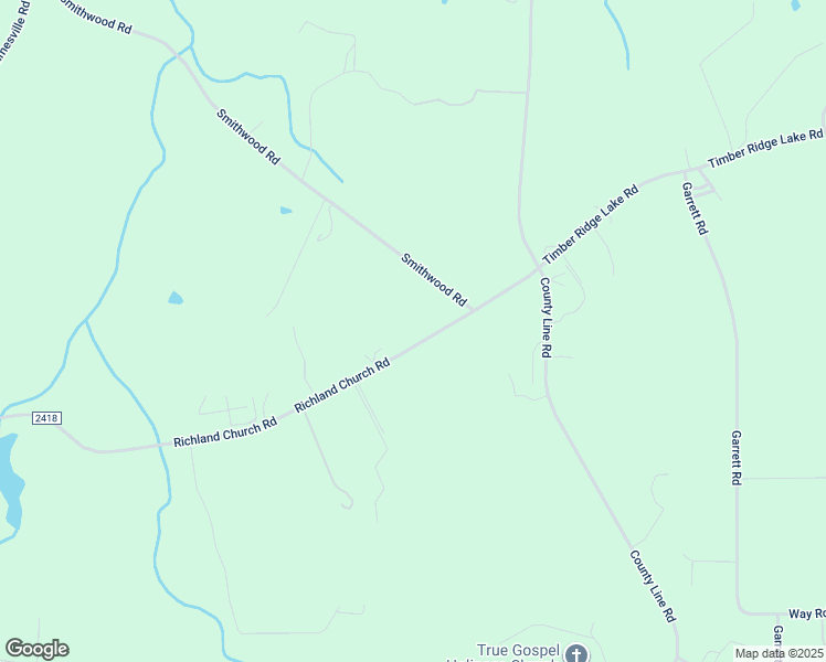 map of restaurants, bars, coffee shops, grocery stores, and more near 7705 Richland Church Road in Liberty