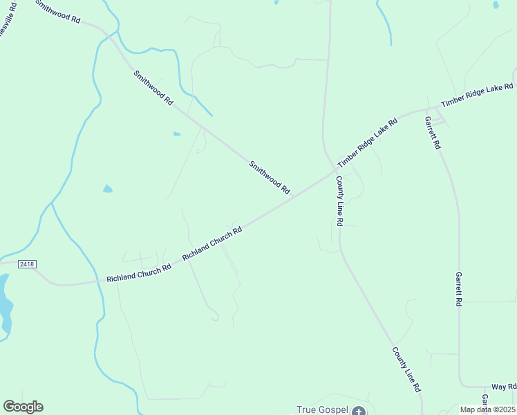 map of restaurants, bars, coffee shops, grocery stores, and more near 7705 Richland Church Road in Liberty