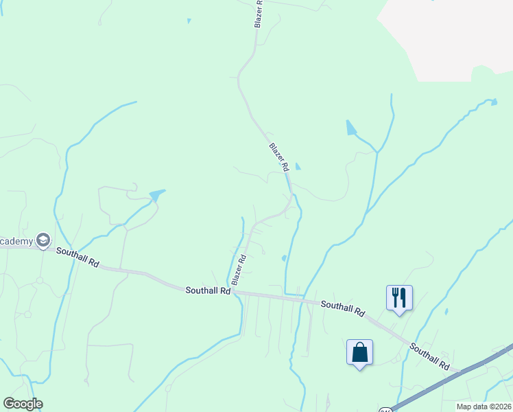 map of restaurants, bars, coffee shops, grocery stores, and more near 3123 Blazer Road in Franklin