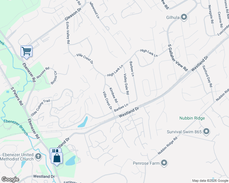 map of restaurants, bars, coffee shops, grocery stores, and more near 712 Kimbee Road in Knoxville