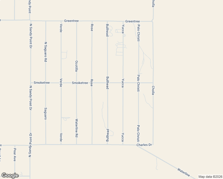 map of restaurants, bars, coffee shops, grocery stores, and more near 26726 Bullhead in Meadview