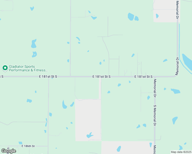 map of restaurants, bars, coffee shops, grocery stores, and more near 7320 East 181st Street South in Bixby