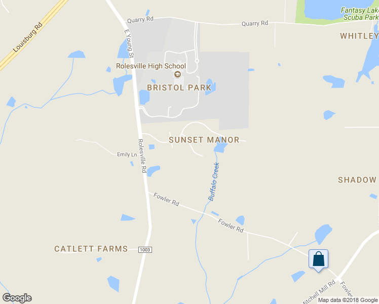 map of restaurants, bars, coffee shops, grocery stores, and more near 6805 Blazing Sunset Trail in Wake Forest