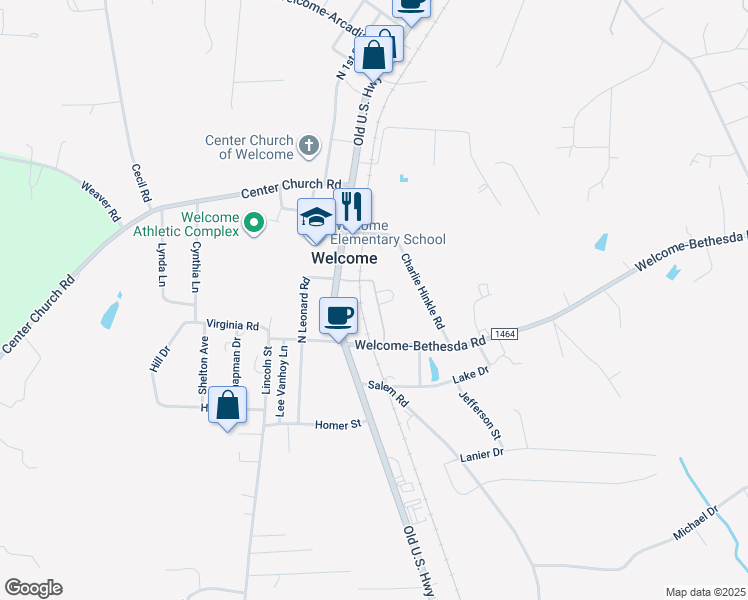 map of restaurants, bars, coffee shops, grocery stores, and more near 159 Wynnfall Drive in Lexington