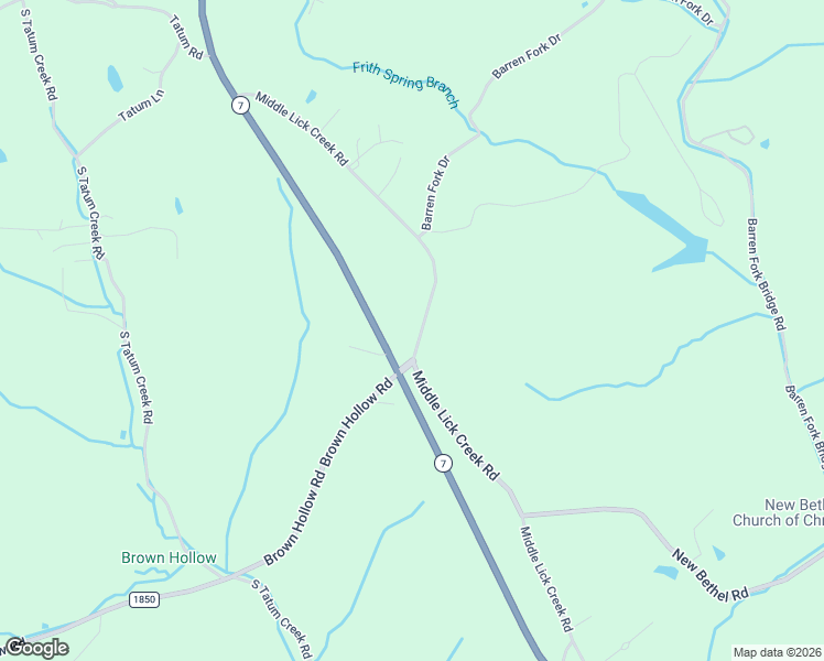 map of restaurants, bars, coffee shops, grocery stores, and more near 8689 Middle Lick Creek Road in Lyles