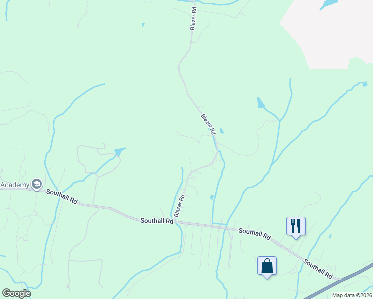 map of restaurants, bars, coffee shops, grocery stores, and more near 3137 Blazer Road in Franklin