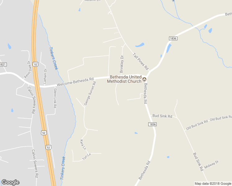 map of restaurants, bars, coffee shops, grocery stores, and more near 2076 Welcome-Bethesda Road in Lexington